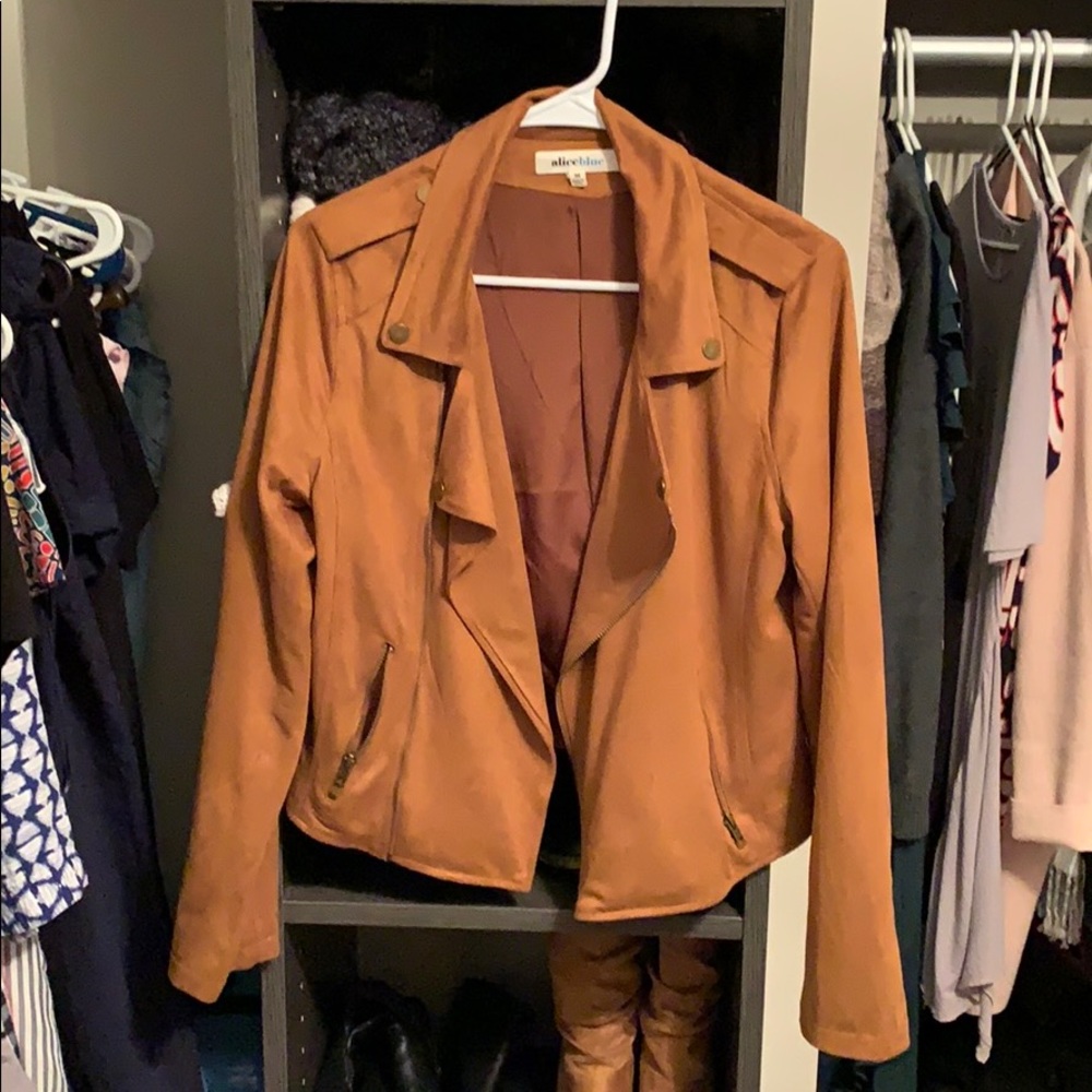 Brown suede jacket